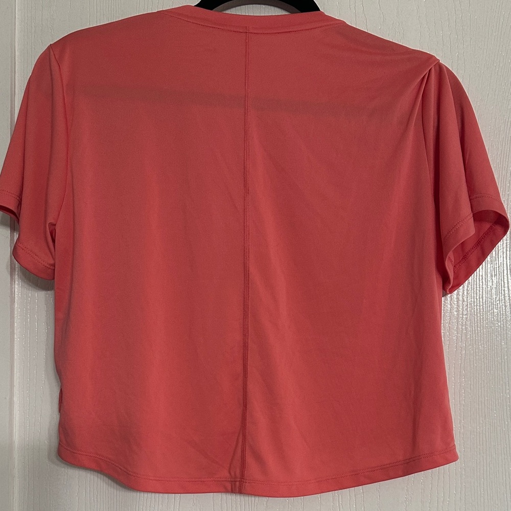 Nike Women's Bright Coral Crop Top - Picture 4 of 4